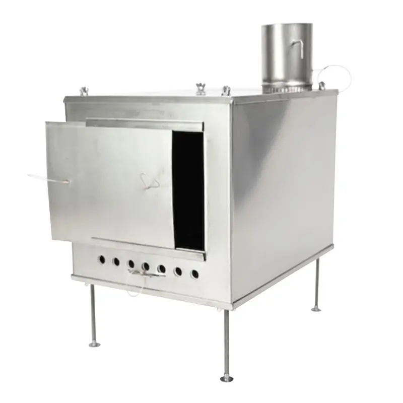 Seek Outside Big Mama Titanium Wood Stove Kit With Stovepipe 1