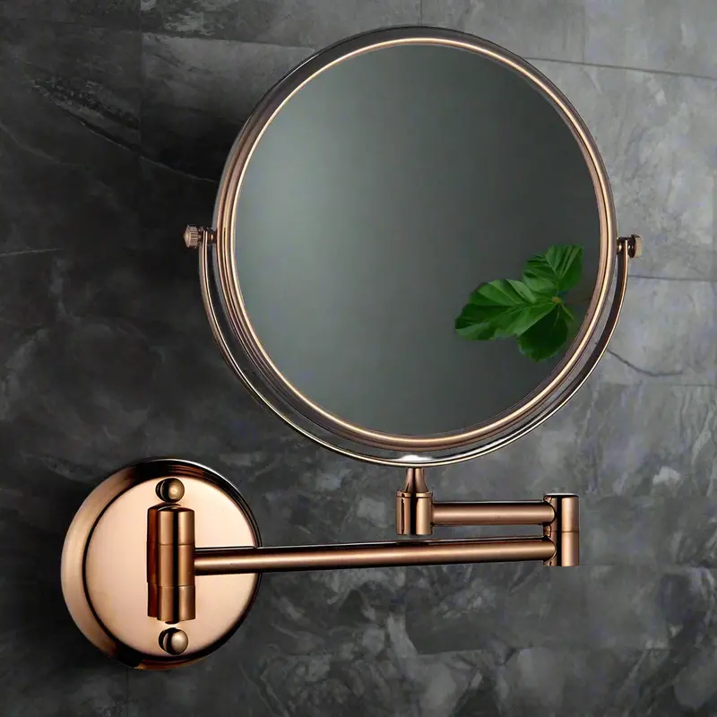 Shatterproof Round Shaving Mirror – 3X Magnification, Flexible Adjustable Arm 1
