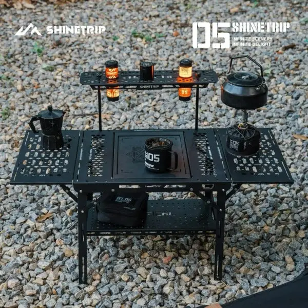 Shinetrip Darkwing Folding Table – Compact Tactical Design With Integrated Accessories 1