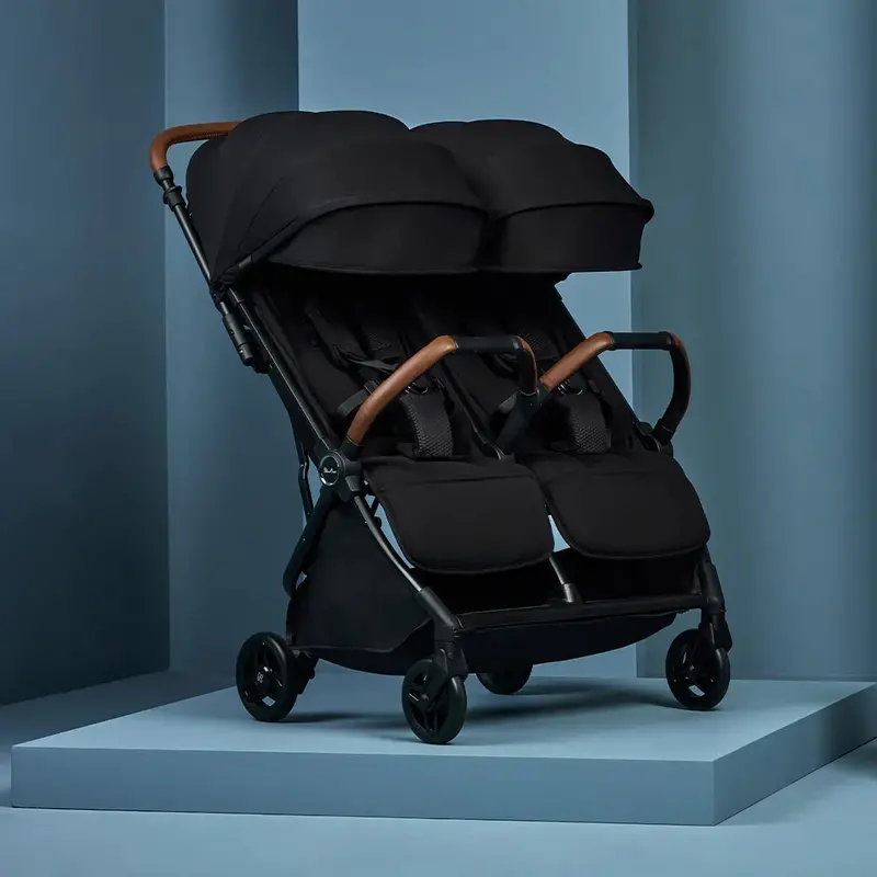 Silver Cross Jet Double Stroller – Ultra-Lightweight Side-By-Side Travel System 1
