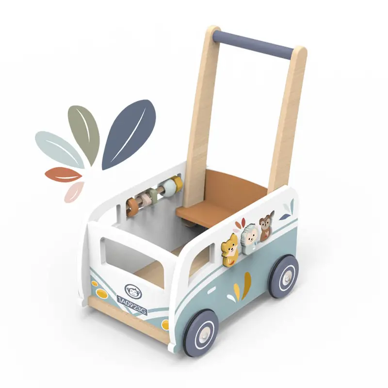 Speedy Monkey Van-Shaped Activity Walker – Interactive Rolling Development Toy 1
