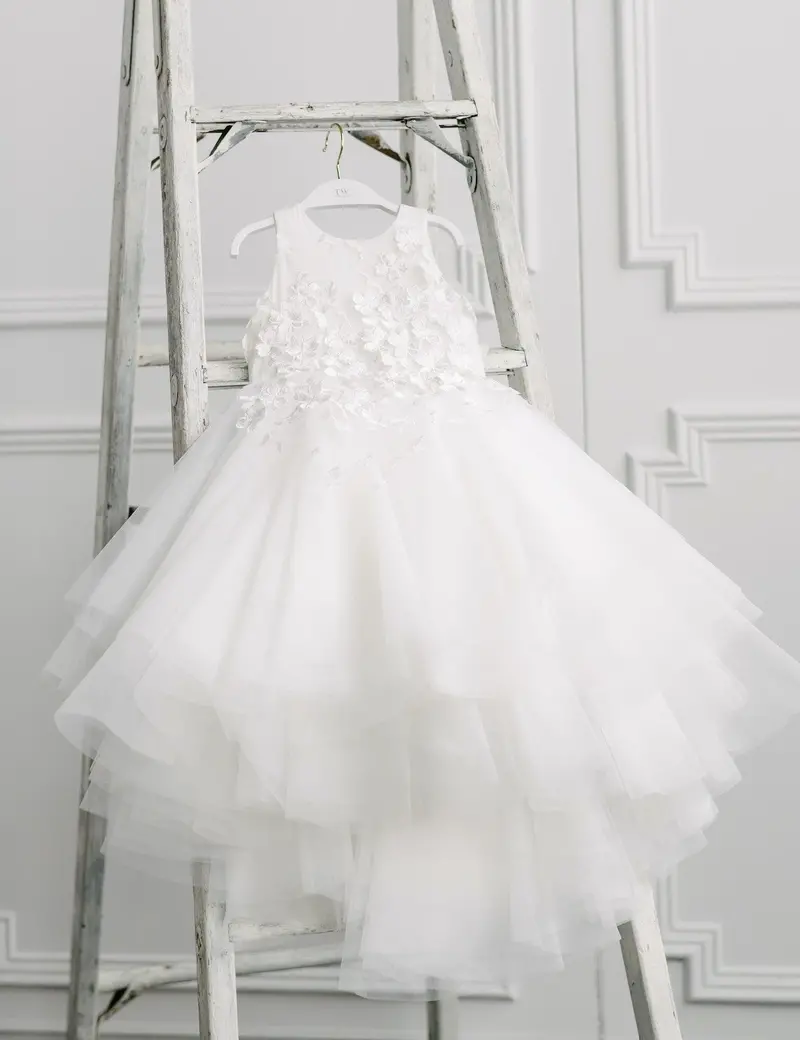 Teter Warm Classic Off-White Flower Girl Dress – Style Fs24 1