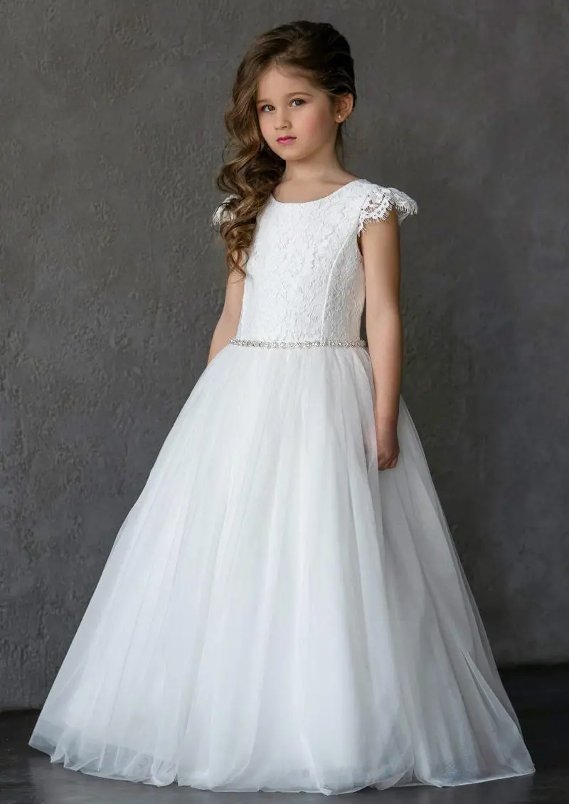 Teter Warm Communion Or Flower Girl Dress – Elegant Sleeveless Style 706 In Soft Fabric 1