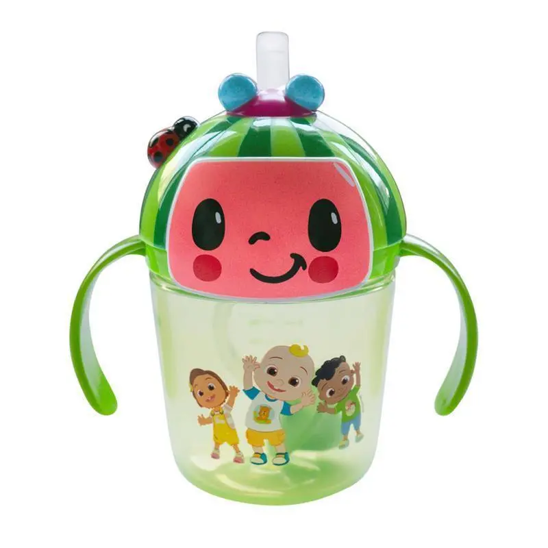 The First Years Cocomelon Weighted Straw Trainer Cup – 7 Oz 1