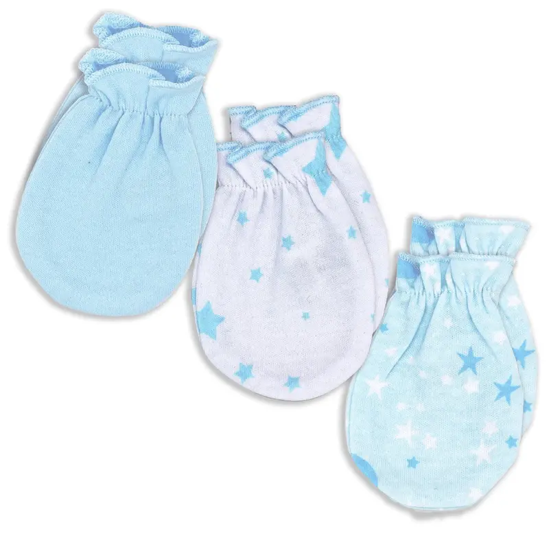 Three-Pack Galaxy Scratch Mitts – Soft Infant Hand Covers To Prevent Scratching 1