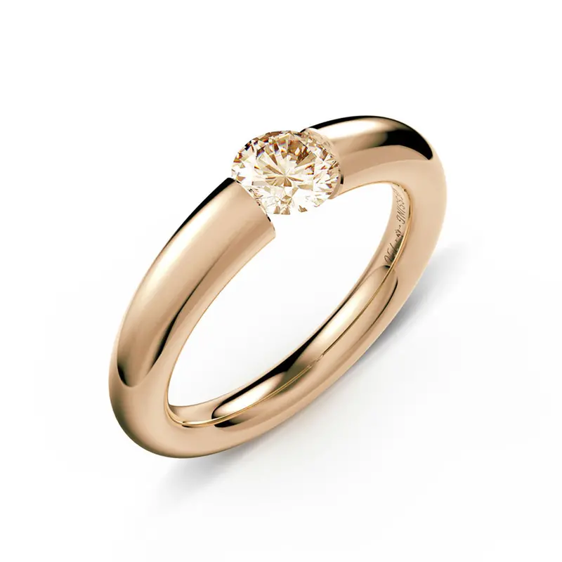 Verlauf Edition 30 Rose Gold Tension Ring Featuring Diamond Accent 1