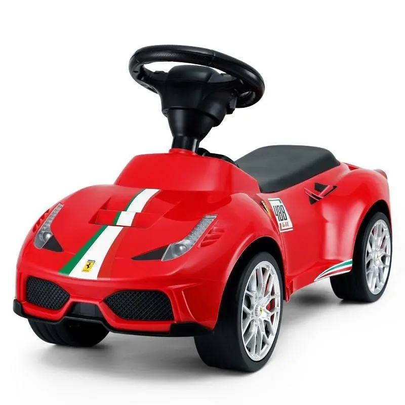 Voltz Toys Ferrari 458 Gte Foot-To-Floor Toddler Walker Ride-On Car 1