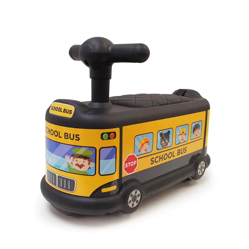Voltz Toys School Bus-Themed Foot-To-Floor Pedal Walker Ride-On Car 1