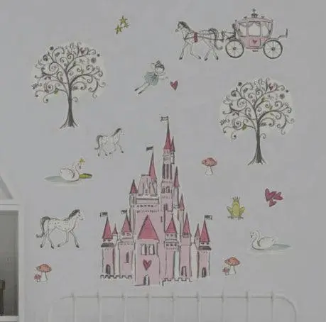 Wallies Enchanted Fairy Tale Castle Wall Decor 1
