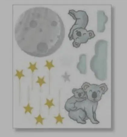 Wallies ‘Little Moon’ Glow-In-The-Dark Wall Stickers 1