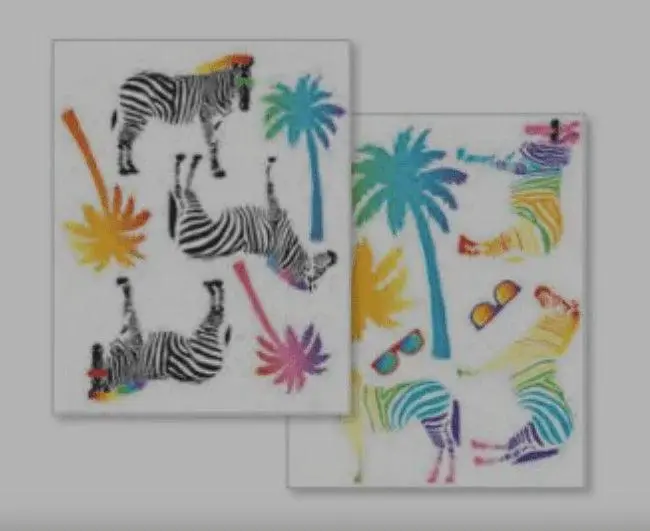Wallies Zebra Power Motivational Wall Decals 1