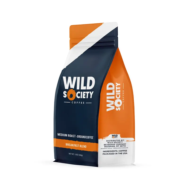 Wild Society Breakfast Blend Medium Roast Ground Coffee 1