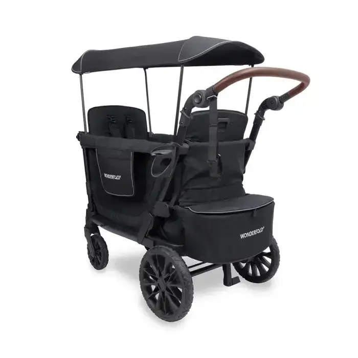 Wonderfold L2 Double Push Wagon Stroller – Two-Child Compact Wagon Design 1