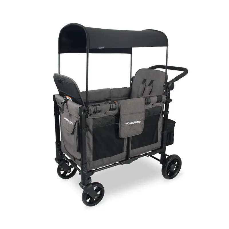 Wonderfold W2 Elite Double Push Stroller Wagon – Rugged Urban & Outdoor Design 1