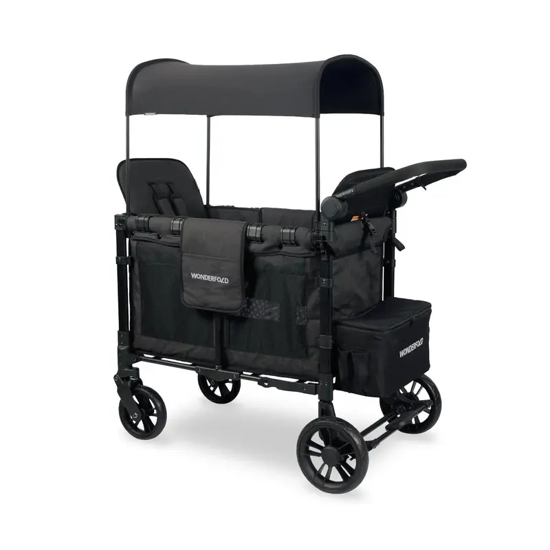Wonderfold W2 Pro Elite Double Stroller Wagon – Compact Push Design 1