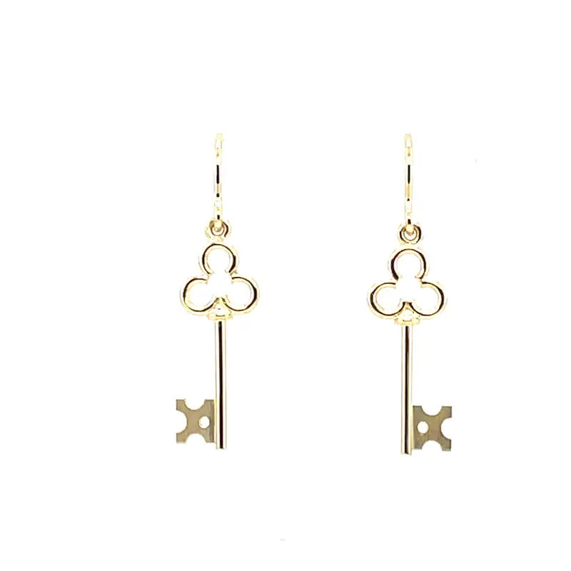 Yellow Gold Drop Earrings 1