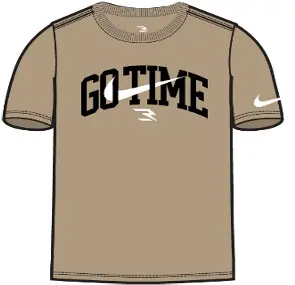 Youth Collegiate Go Time T-Shirt – School Spirit Fit (S/P To Xl/Tg) 1