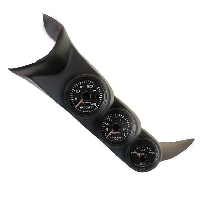 Autometer A-Pillar Triple Gauge Kit For Gm Trucks (2001–2007) – Boost, Egt, And Transmission Temp 1