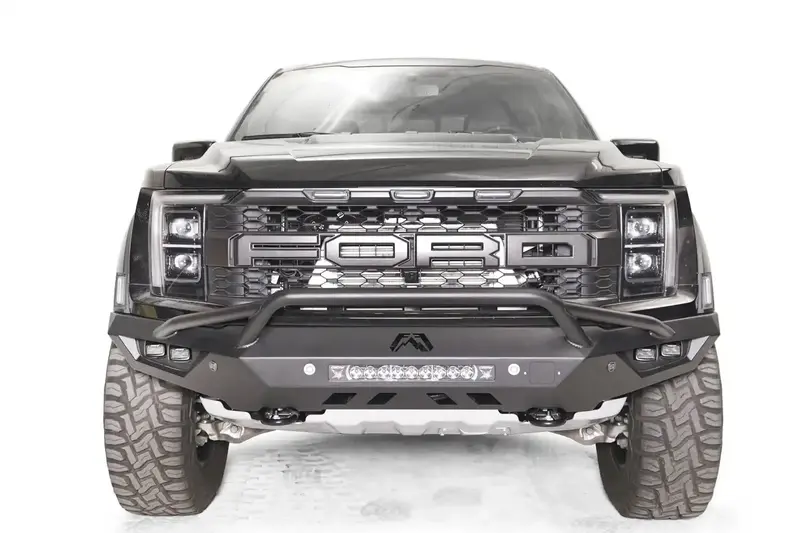Fab Fours Vengeance Front Bumper – Two-Stage Black Powder-Coated With Pre-Runner Guard (Fr21-D5352-1) 1