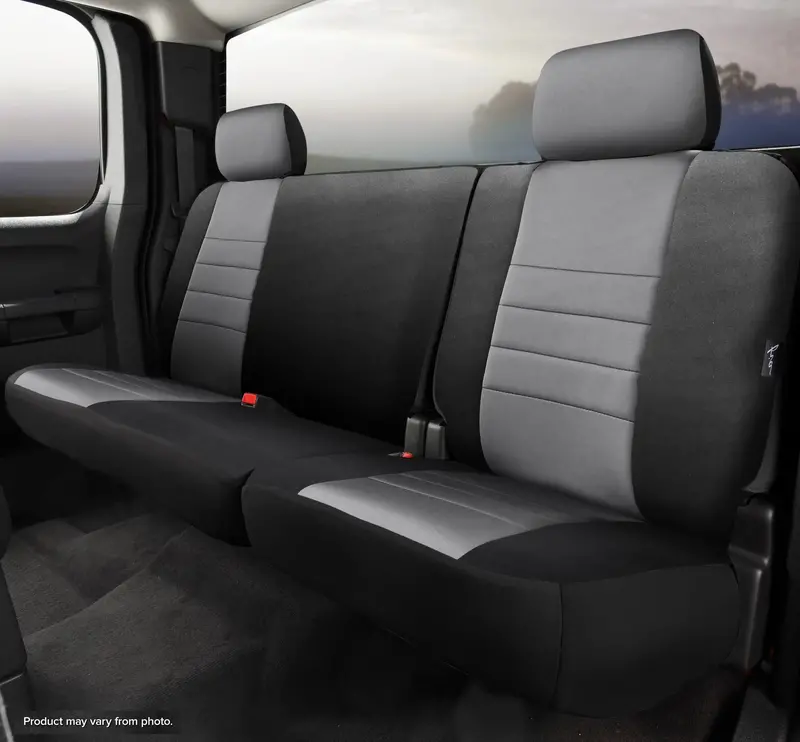 Fia Np92-60 Gray Rear Seat Cover – Neoprene Custom Fit With Black/Gray Center Panel (Np90 Series) 1