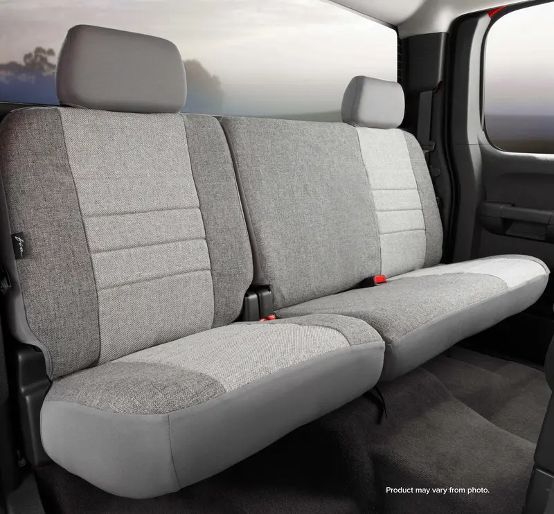 Fia Oe32-19 Gray Oe30 Series Custom-Fit Rear Seat Cover In Tweed Fabric 1