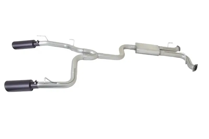 Gibson Black Elite Dual-Split Cat-Back Exhaust – Stainless Steel System With Twin Tips 1