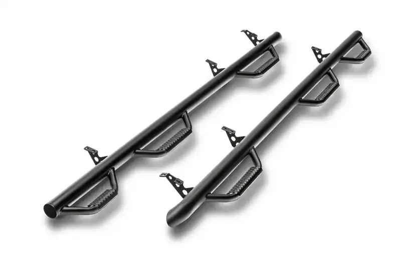 N-Fab C19105Cc-6-Tx Nerf Steps – Wheel-To-Wheel, 3-Step, Black – For 2020–2023 Sierra/Silverado Hd Crew Cab (6'9" Bed) 1